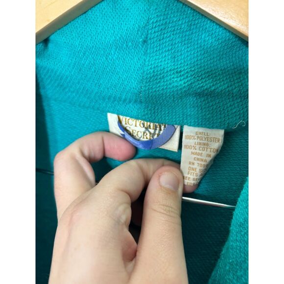 Victoria's Secret Gold Label Robe VTG Floral Terrycloth Retro House Coat Lounge - Picture 7 of 7